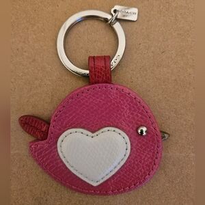 Coach Chirping Bird Keychain Key Fob Bag Charm RARE
